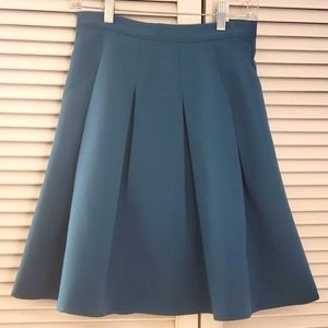 Modcloth - Robin's egg blue knee length skirt (with pockets!) - size S